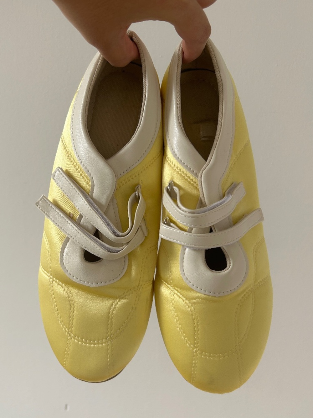 Vintage Mary Jane Ballet Butter Yellow Sneakers (Size 42)